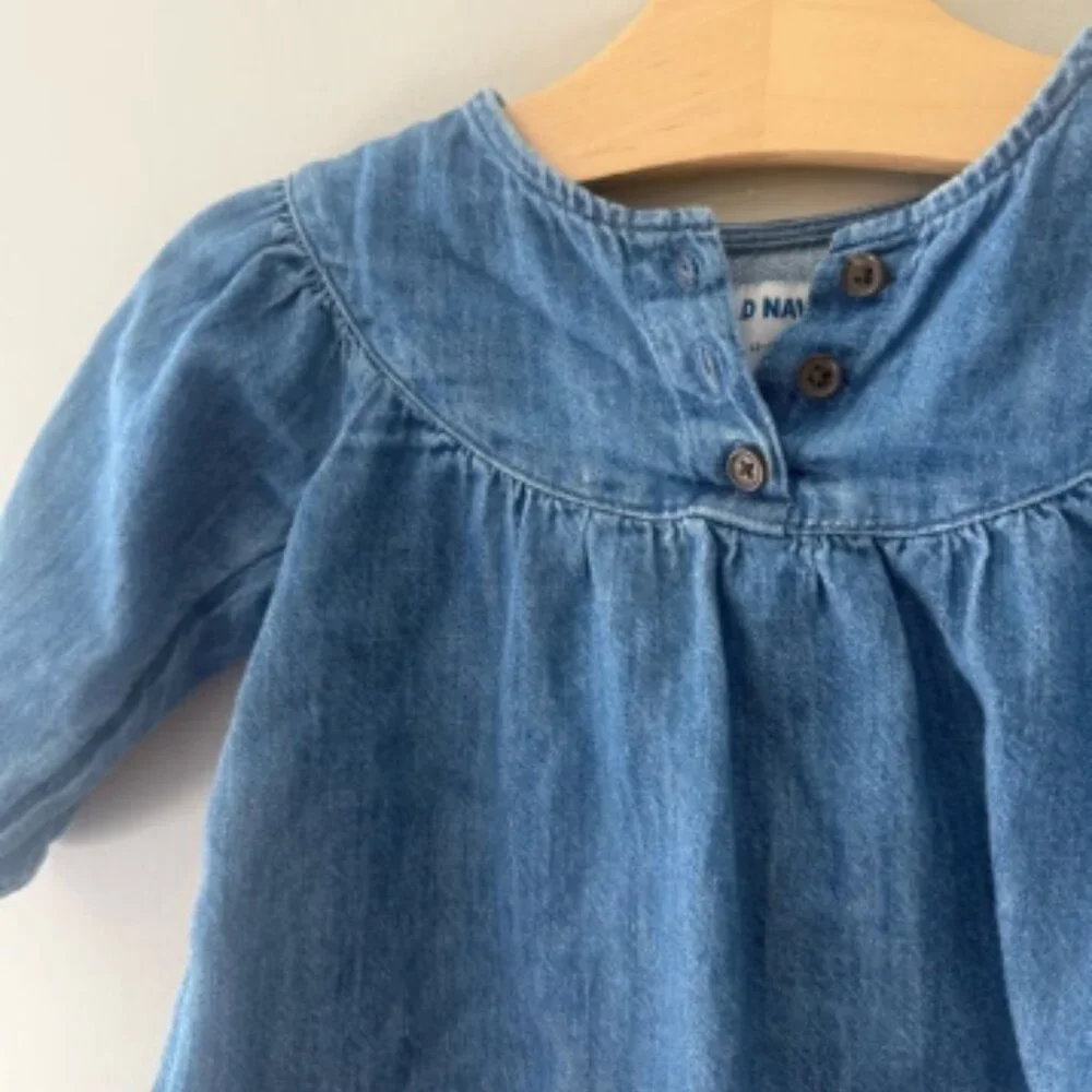 $12 ADD ON Old Navy denim blouse 12-18M Zara Mini Boden Janie‎ and Jack Baby Gap